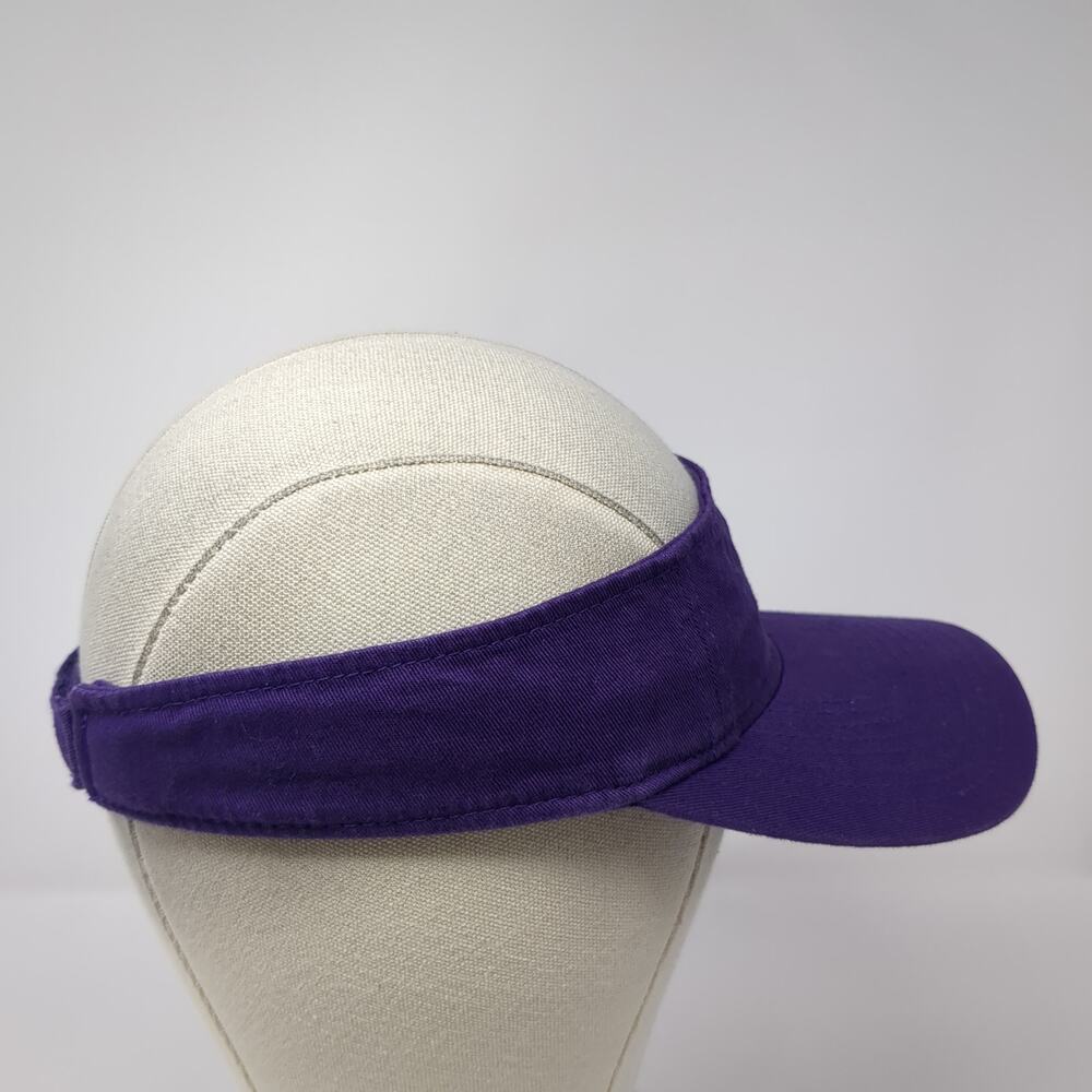 Outdoor Cap Strapback Visor Hat Solid Purple One … - image 5